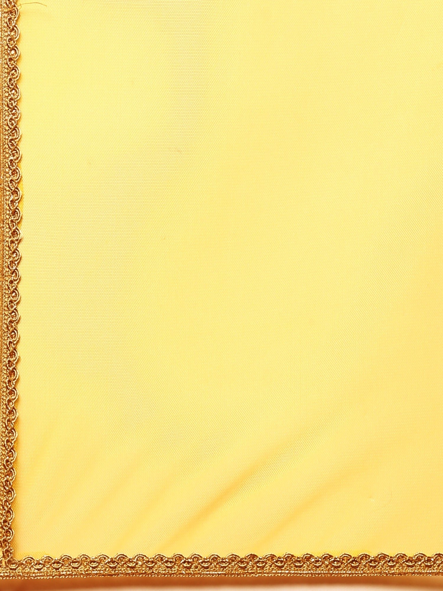 Yellow georgette embroidered peplum and palazzo Three piece set - Image 8