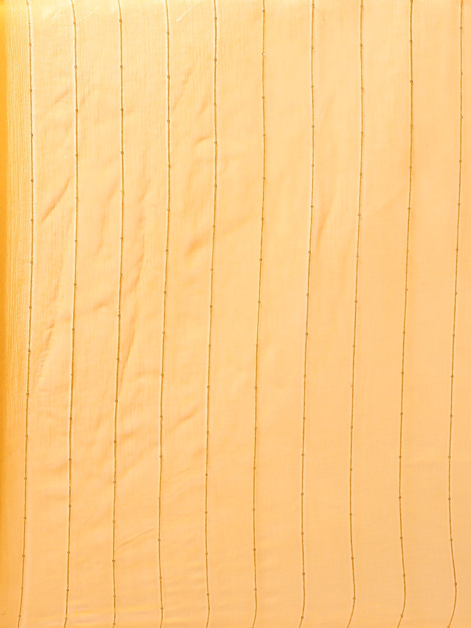 Mustard Muslin Straight three piece hand embroidered suit set - Image 8