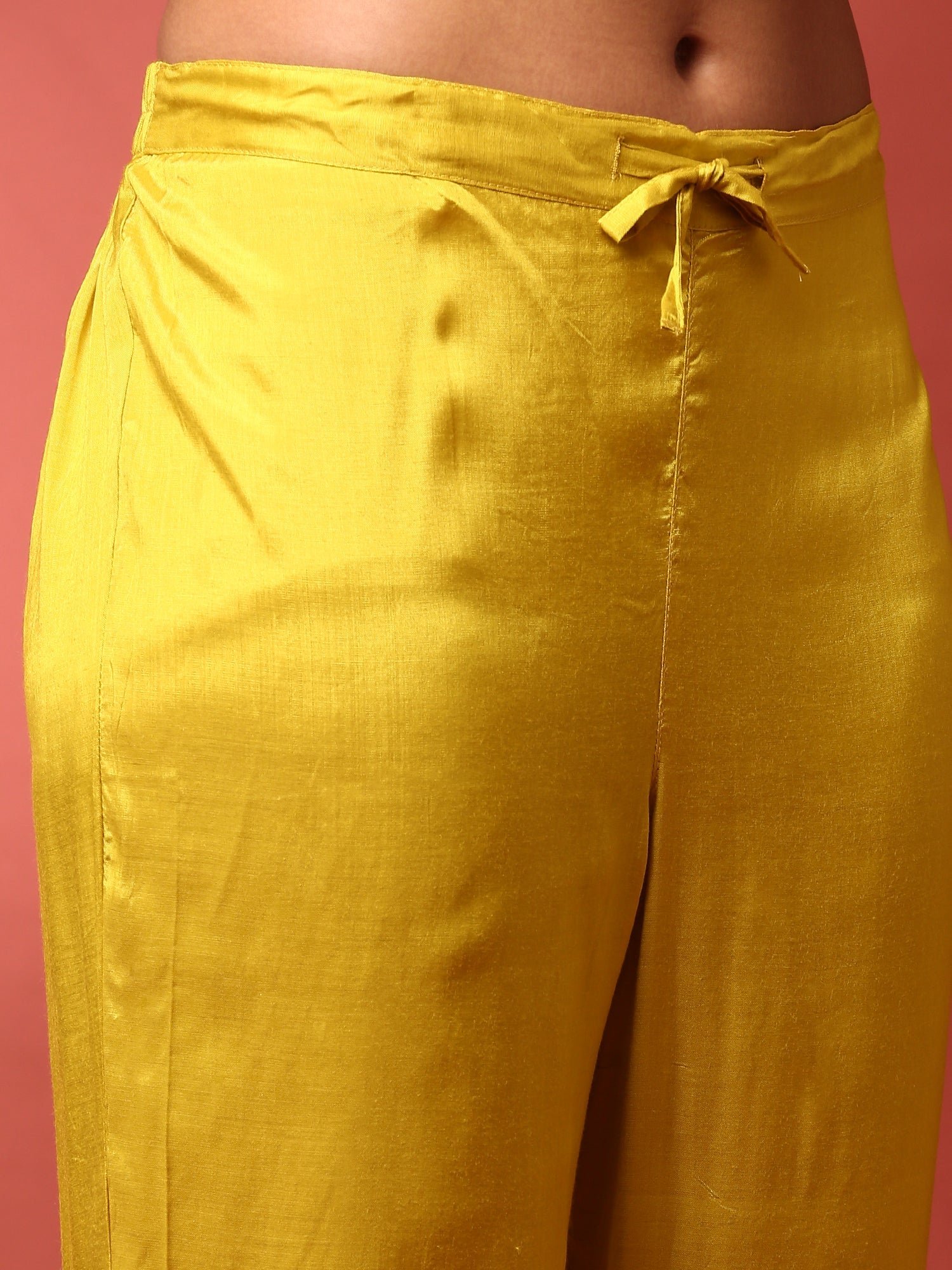 Green muslin heavy embroidered three piece suit set - Image 10